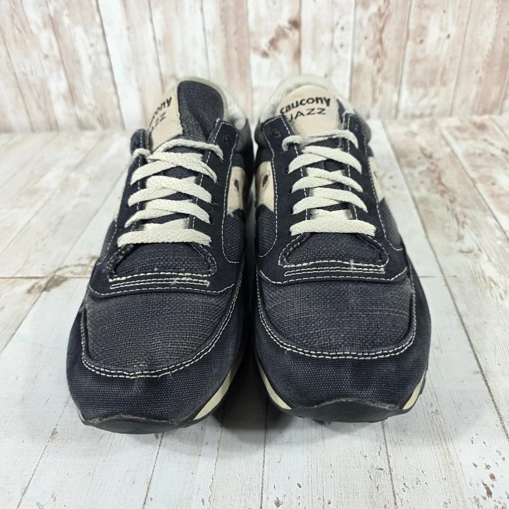 Saucony Jazz Low Pro Mens 10.5 Sneakers Black Tan 2887-4 Low Top Running Shoes